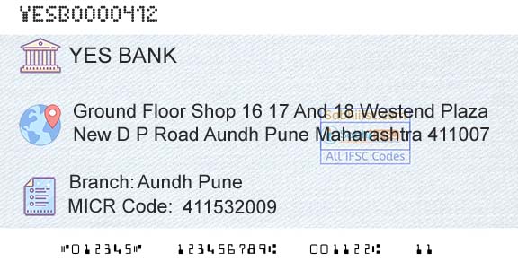 Yes Bank Aundh PuneBranch 