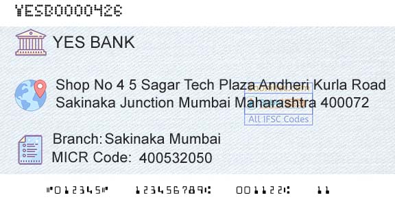Yes Bank Sakinaka MumbaiBranch 