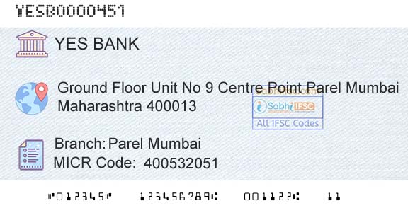 Yes Bank Parel MumbaiBranch 