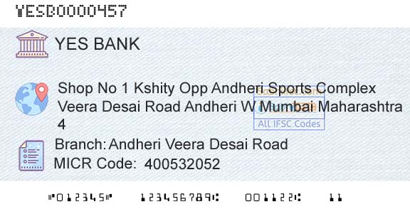 Yes Bank Andheri Veera Desai RoadBranch 