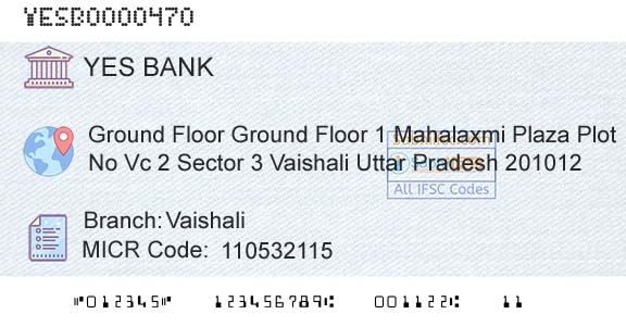 Yes Bank VaishaliBranch 