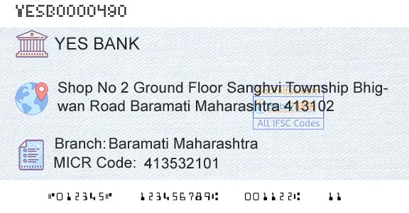 Yes Bank Baramati MaharashtraBranch 