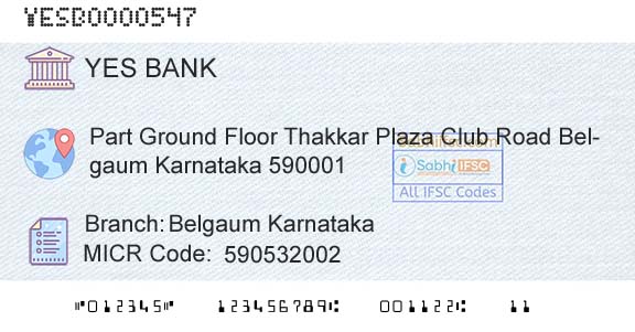 Yes Bank Belgaum KarnatakaBranch 