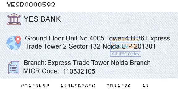 Yes Bank Express Trade Tower Noida BranchBranch 
