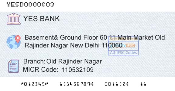 Yes Bank Old Rajinder NagarBranch 