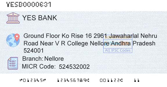 Yes Bank NelloreBranch 