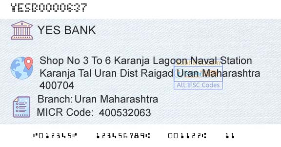 Yes Bank Uran MaharashtraBranch 
