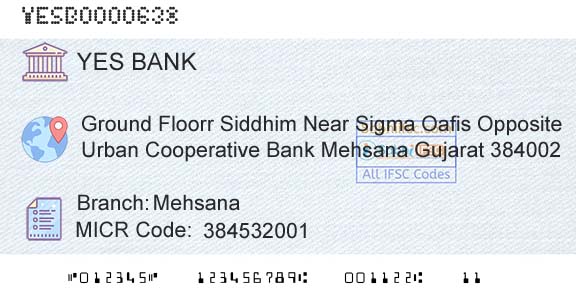 Yes Bank MehsanaBranch 