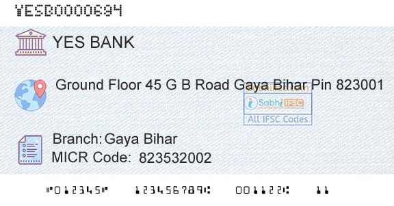 Yes Bank Gaya BiharBranch 