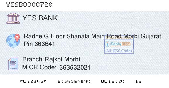 Yes Bank Rajkot MorbiBranch 
