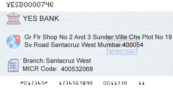 Yes Bank Santacruz WestBranch 