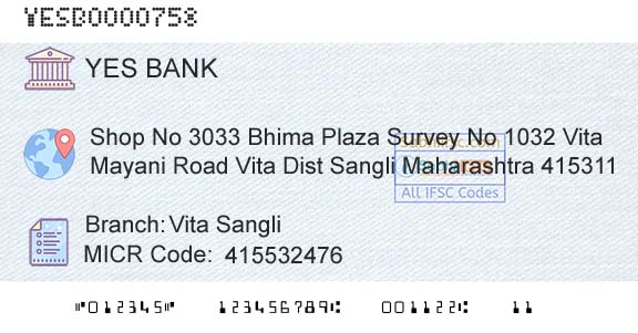 Yes Bank Vita SangliBranch 