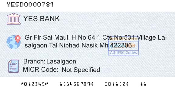 Yes Bank LasalgaonBranch 