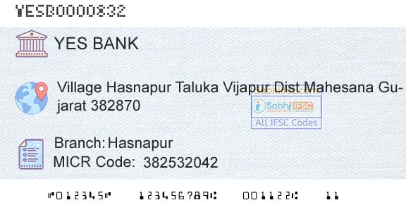 Yes Bank HasnapurBranch 