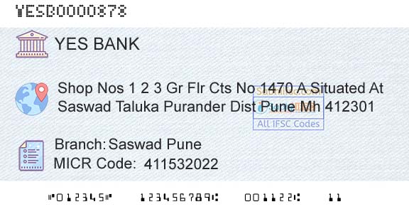 Yes Bank Saswad PuneBranch 