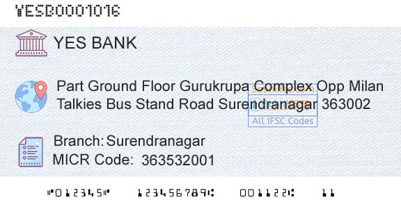 Yes Bank SurendranagarBranch 
