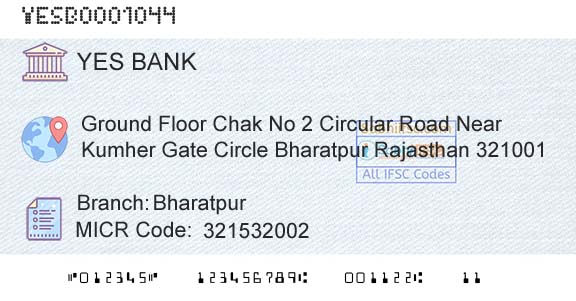 Yes Bank BharatpurBranch 