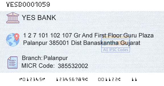 Yes Bank PalanpurBranch 