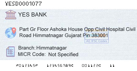 Yes Bank HimmatnagarBranch 