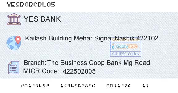 Yes Bank The Business Coop Bank Mg RoadBranch 