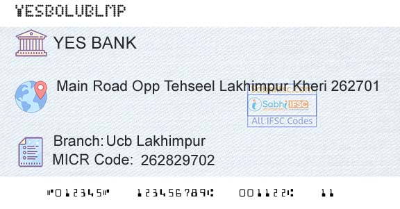 Yes Bank Ucb LakhimpurBranch 