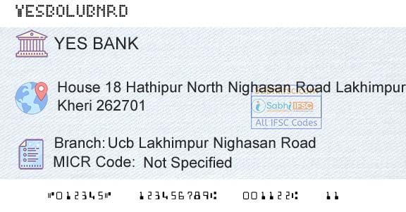 Yes Bank Ucb Lakhimpur Nighasan RoadBranch 
