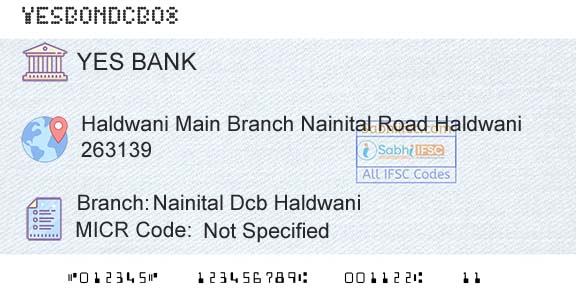 Yes Bank Nainital Dcb HaldwaniBranch 