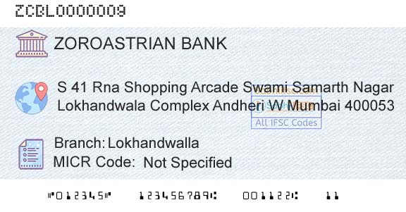 The Zoroastrian Cooperative Bank Limited LokhandwallaBranch 