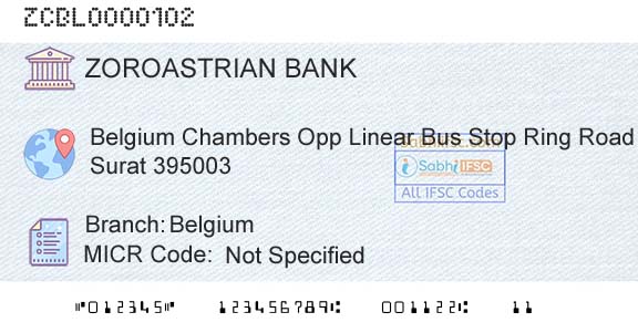 The Zoroastrian Cooperative Bank Limited BelgiumBranch 
