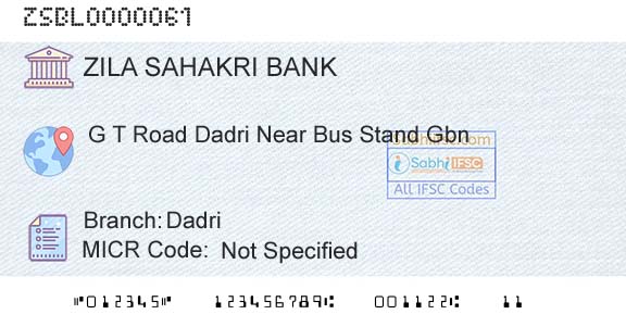 Zila Sahakri Bank Limited Ghaziabad DadriBranch 
