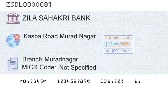 Zila Sahakri Bank Limited Ghaziabad MuradnagarBranch 