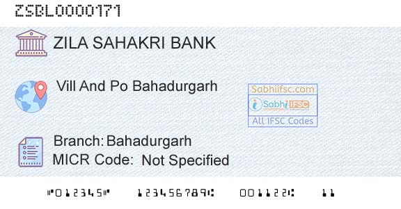 Zila Sahakri Bank Limited Ghaziabad BahadurgarhBranch 