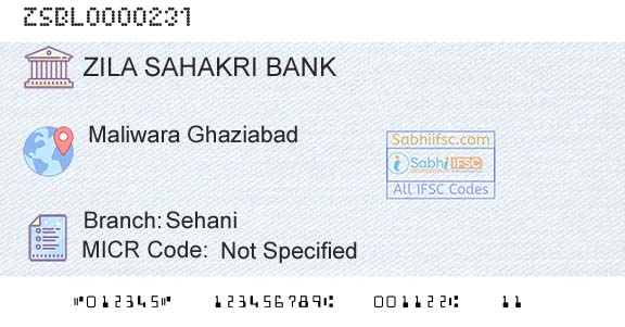Zila Sahakri Bank Limited Ghaziabad SehaniBranch 