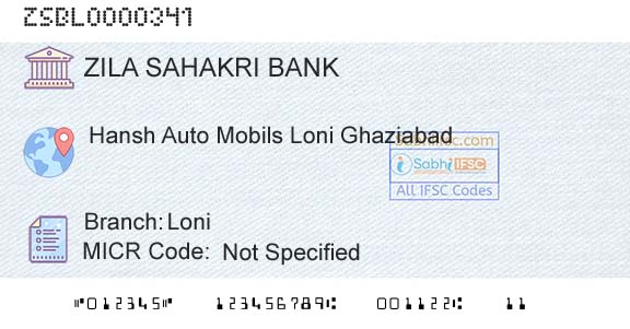 Zila Sahakri Bank Limited Ghaziabad LoniBranch 